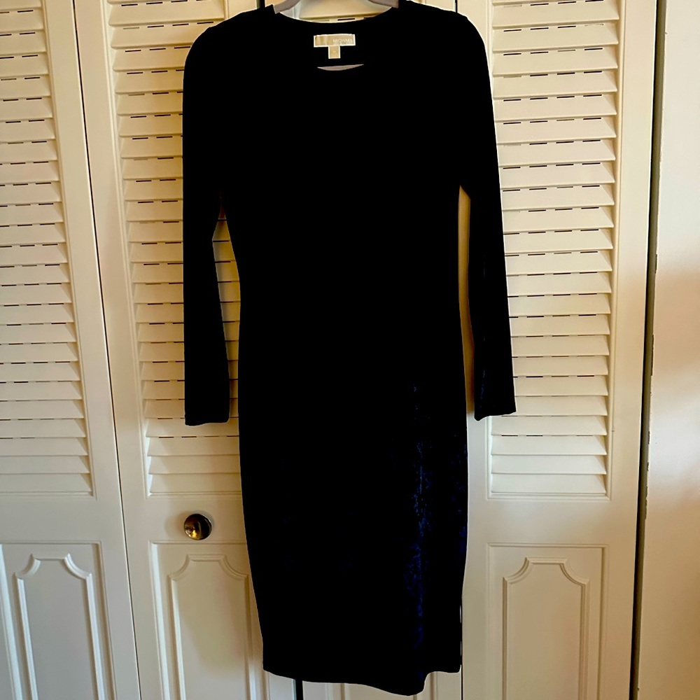Pull on Michael Kors crushed velvet look dress. Poly/elastase, machine wash.